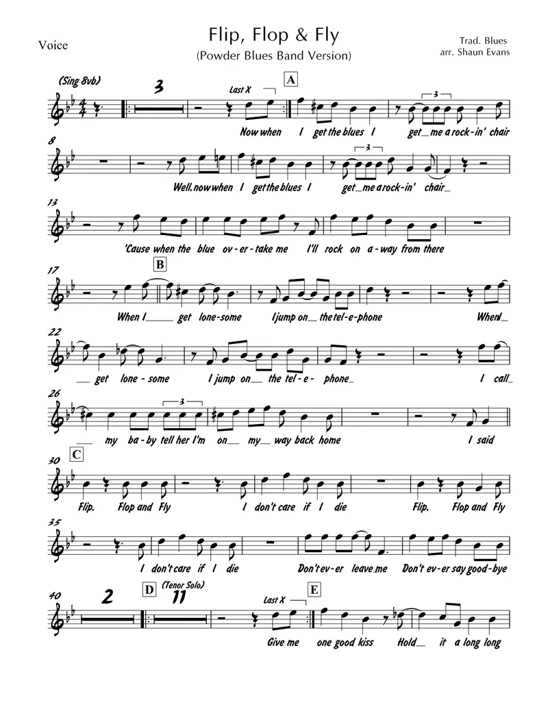 Flip, Flop & Fly - 3 horns + Rhythm score preview