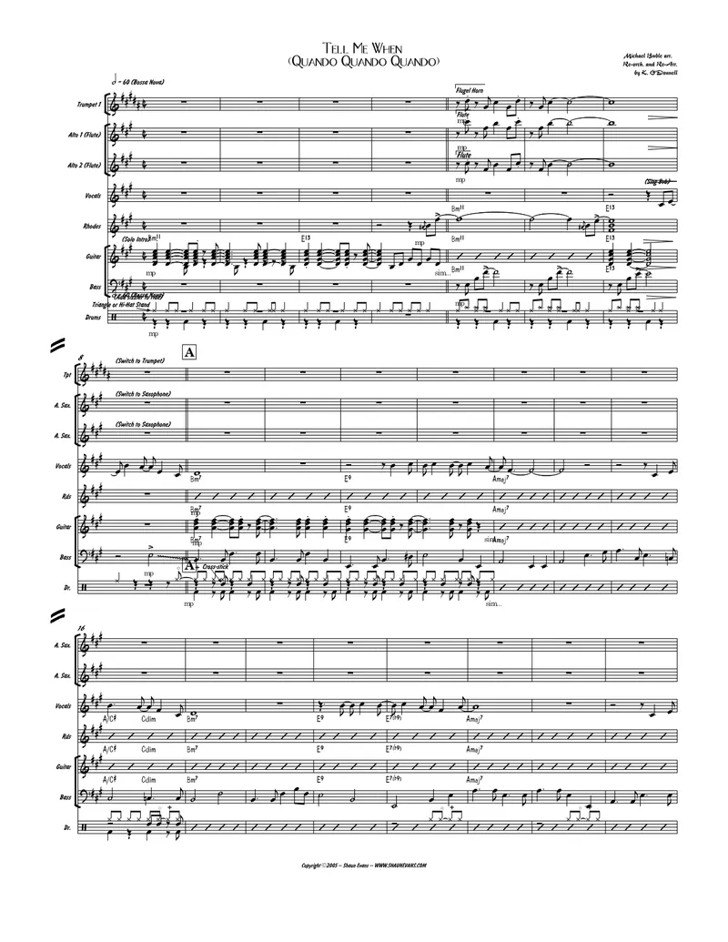 Quando, Quando, Quando score preview