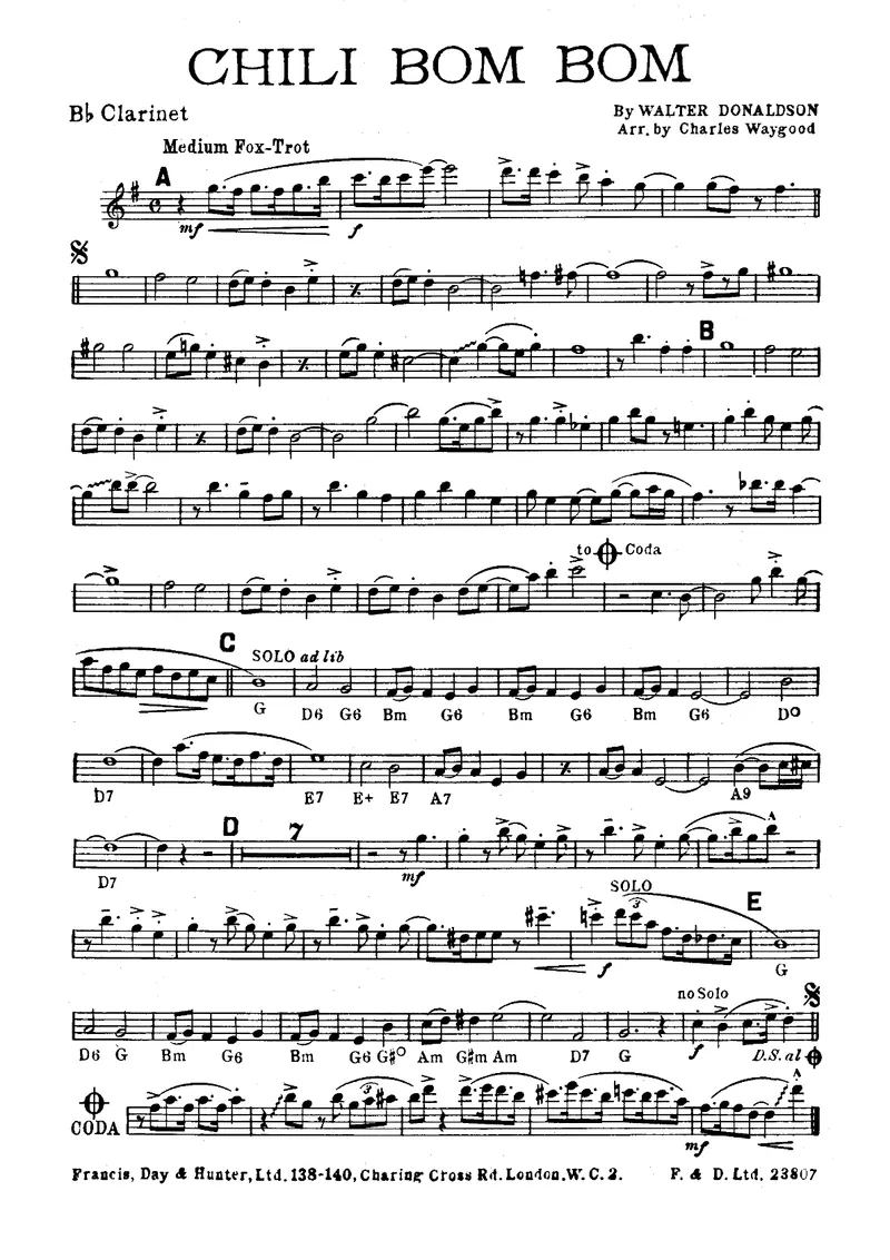 Chili Bom Bom score preview