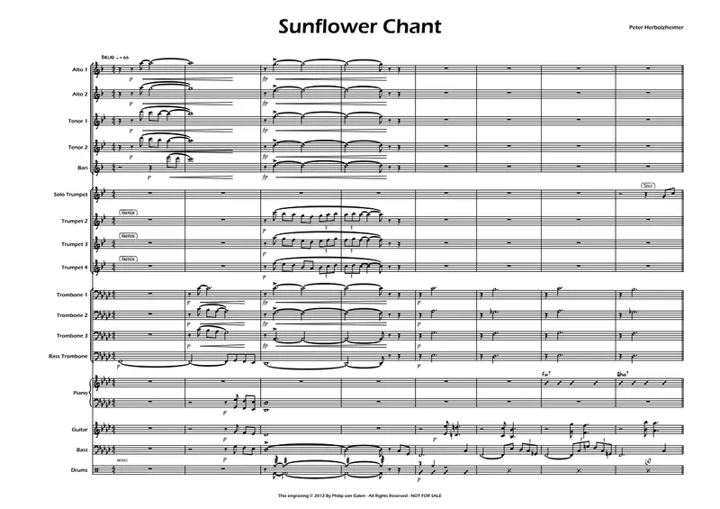 Sunflower Chant score preview