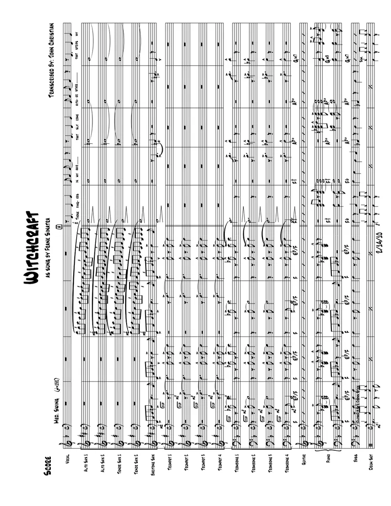 Witchcraft Cy Coleman score preview