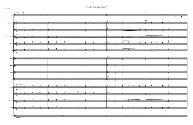 What A Wonderful World.D.D.Bridgewater Vocal score preview