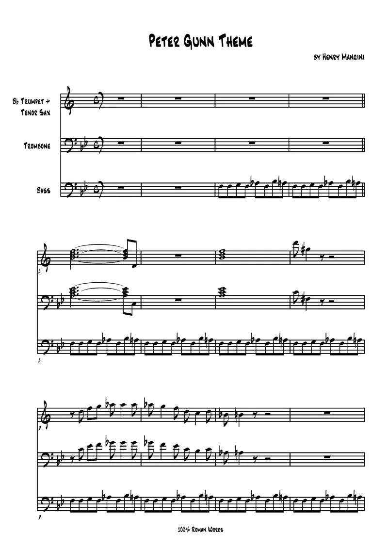 Brass Quartet Classic score preview