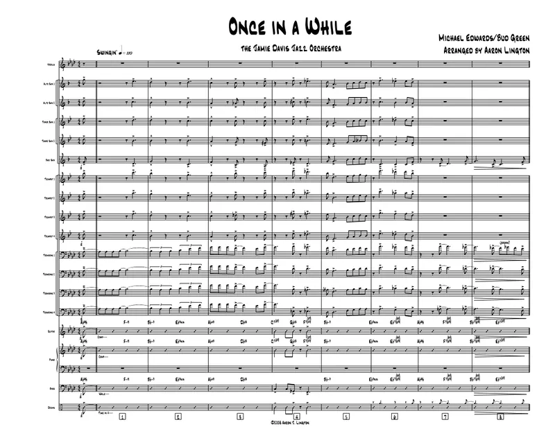 Once In A While score preview
