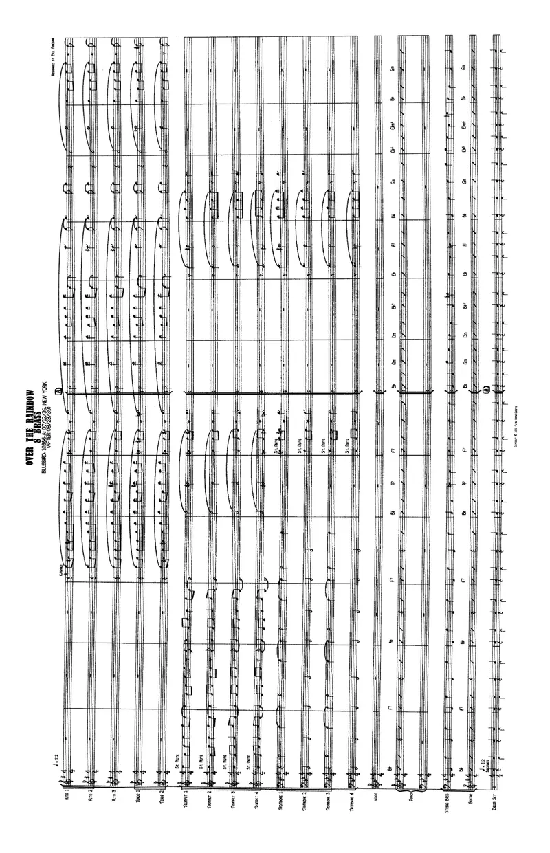 Over The Rainbow (Vocal) Bill Finegan-G.Miller) score preview