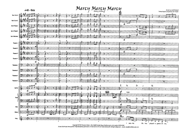 Mercy, Mercy, Mercy score preview