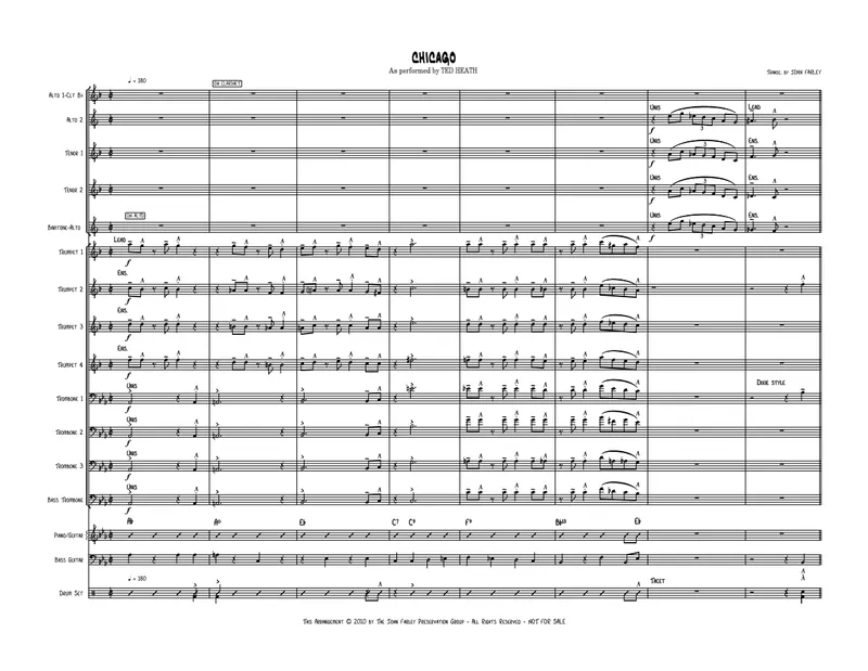 Chicago score preview