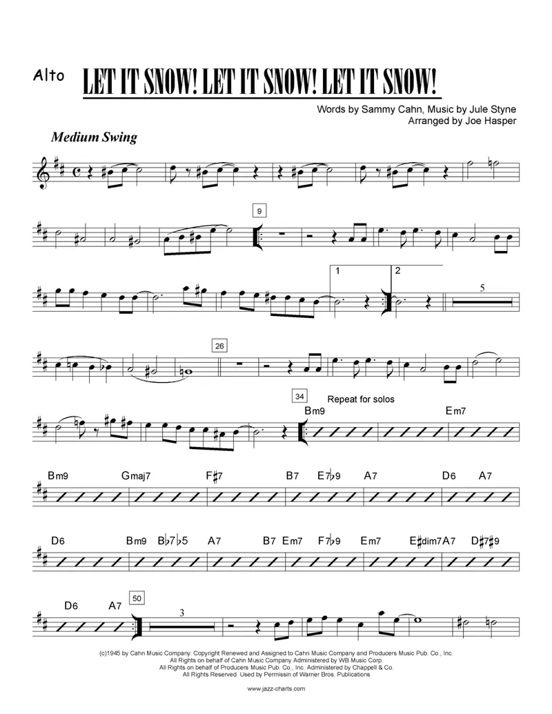 Let It Snow score preview