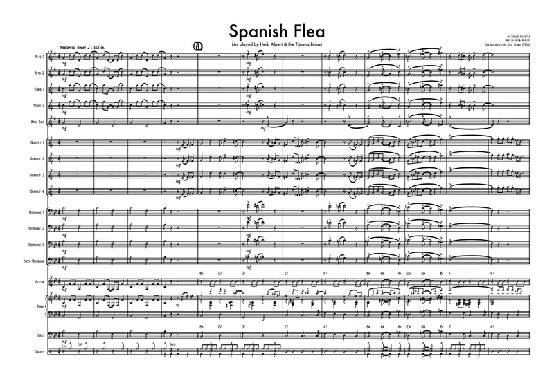 Spanish Flea score preview