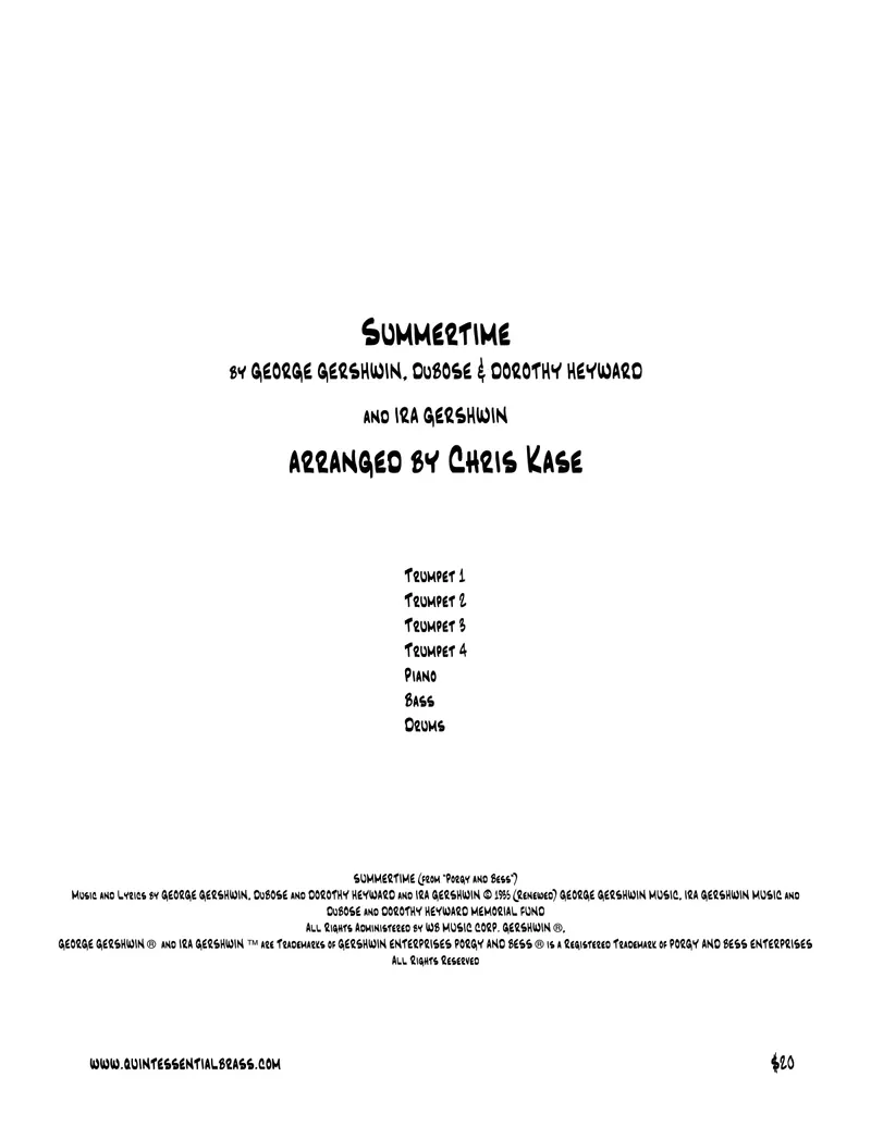 Summertime score preview