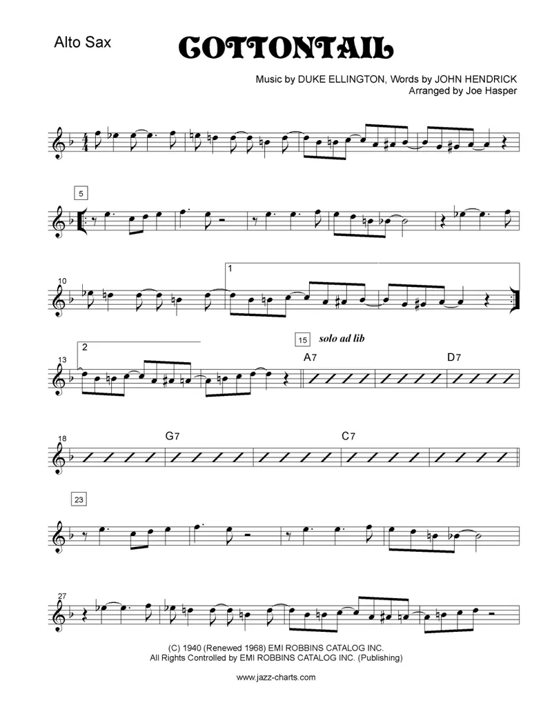 Cottontail score preview