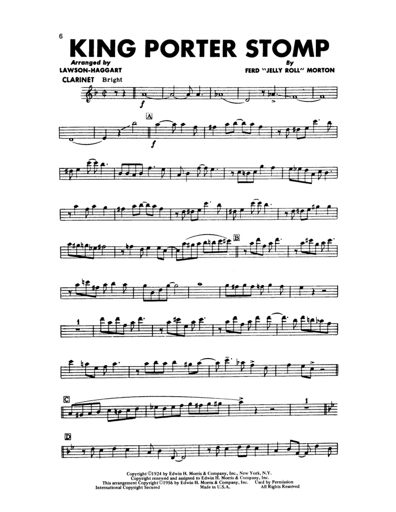 King Porter Stomp preview page 1