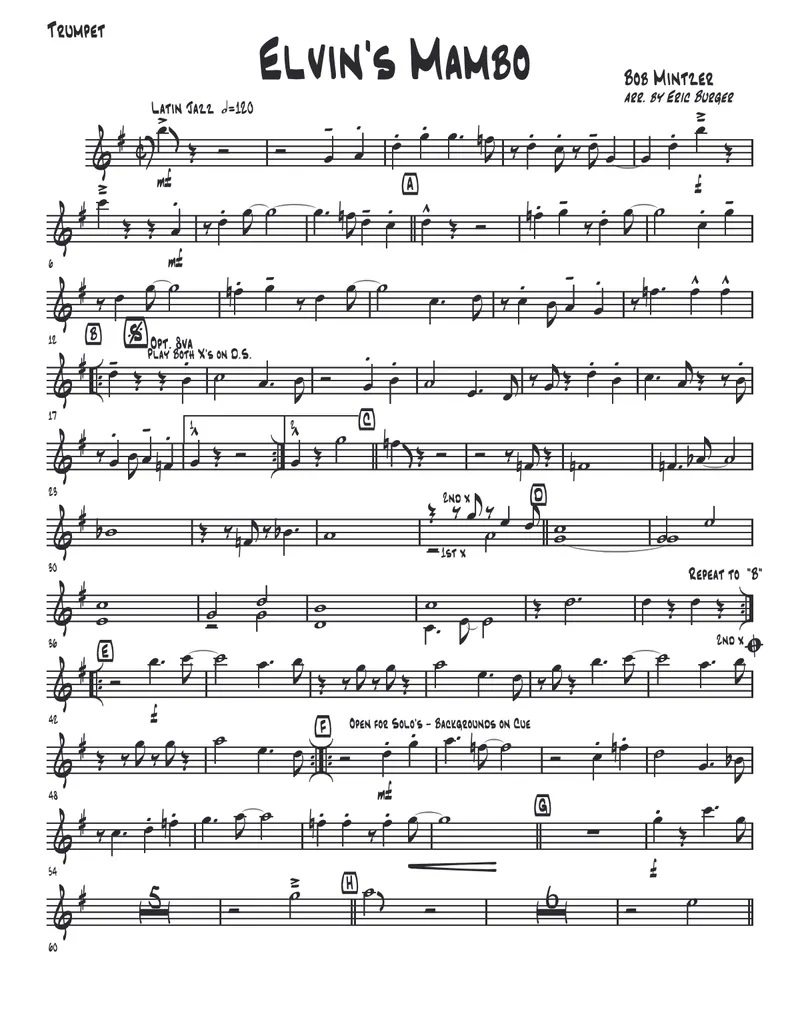 Elvin's Mambo score preview