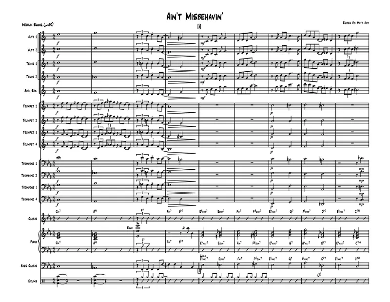 Ain't Misbehavin' score preview