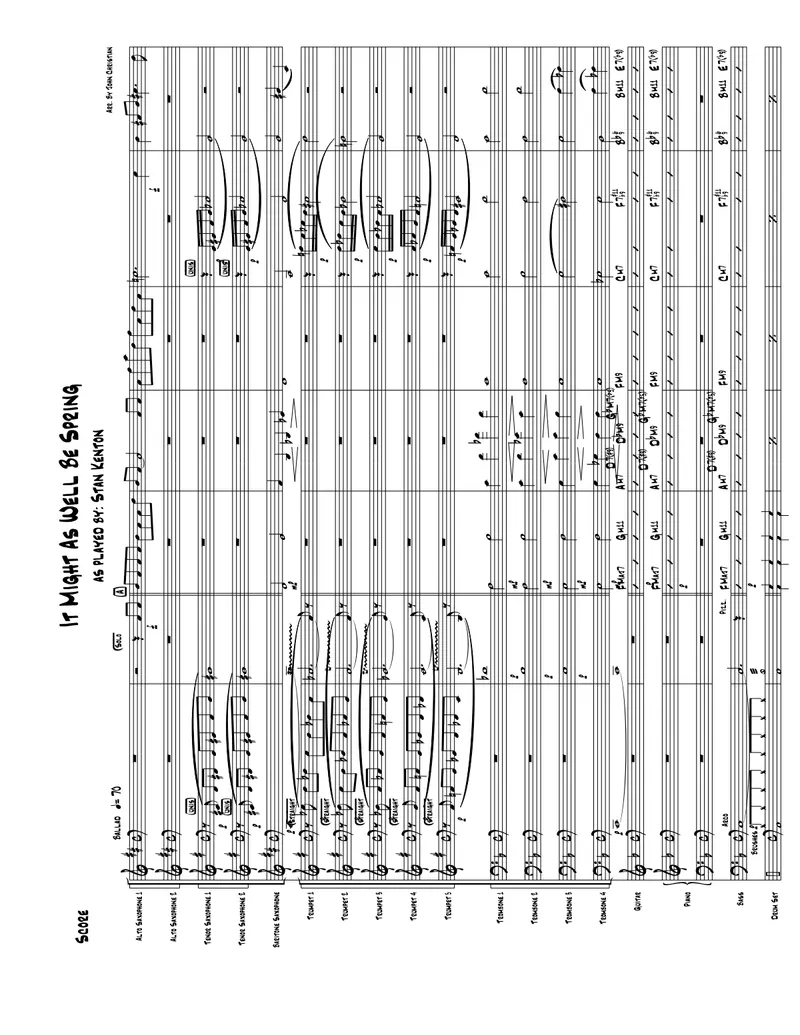 It Might As Well Be Spring score preview