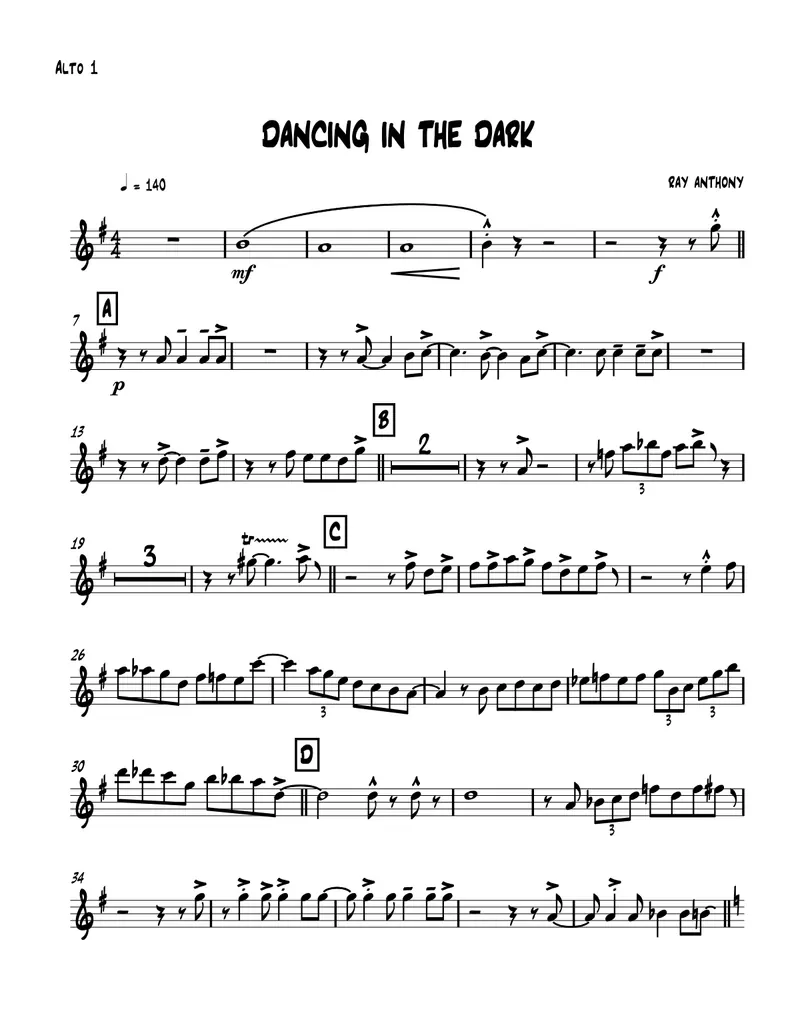 Dancing In The Dark (R.Anthony score preview