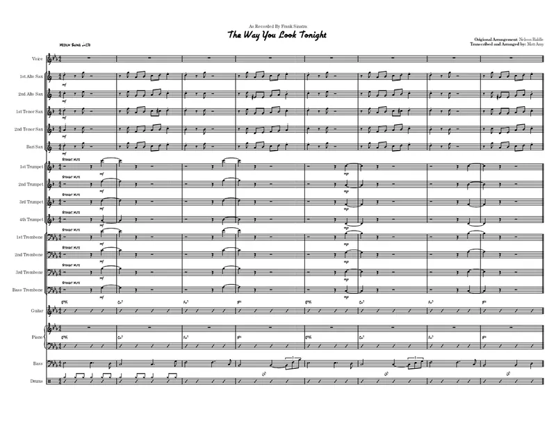 The Way You Look Tonight score preview