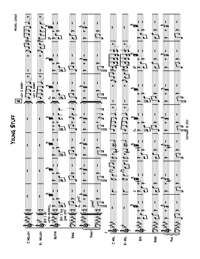 Young Stuff score preview