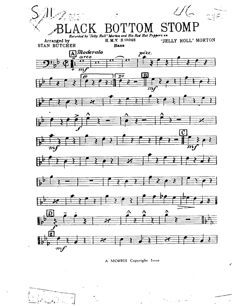 Black Bottom Stomp score preview