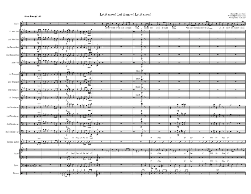Let It Snow score preview