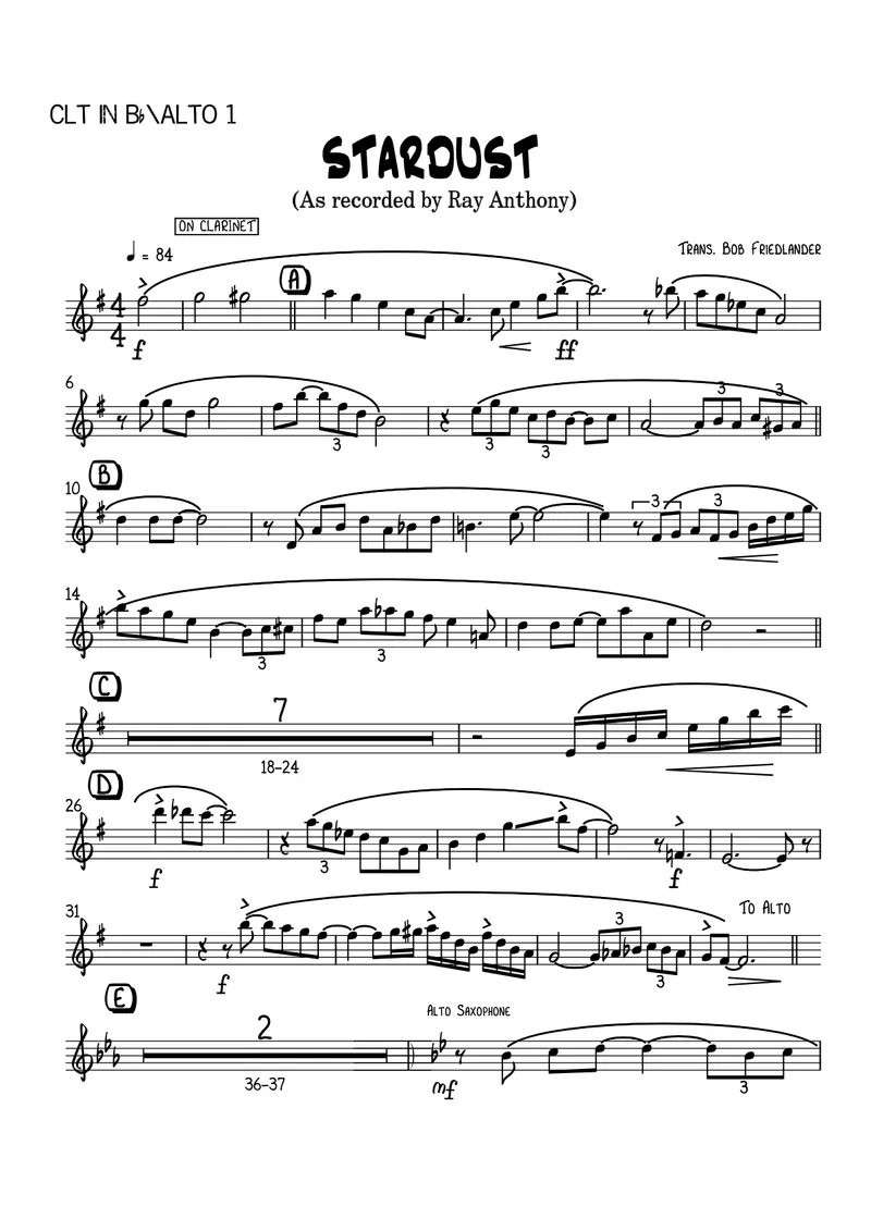 Stardust score preview