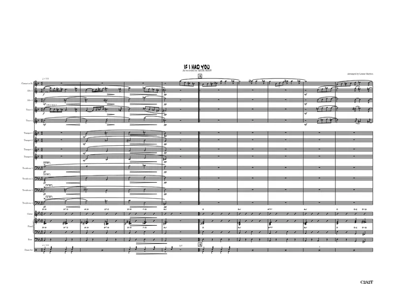 If I Had You score preview