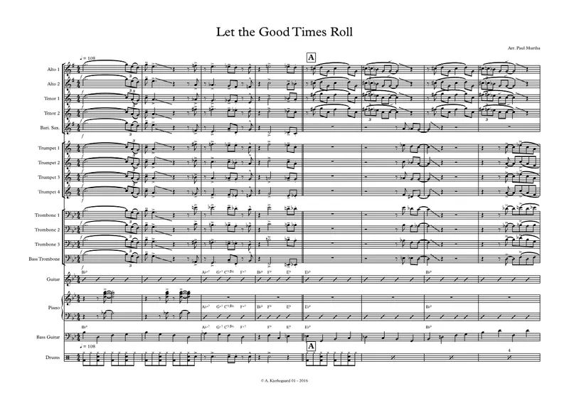 Let The Good Times Roll score preview