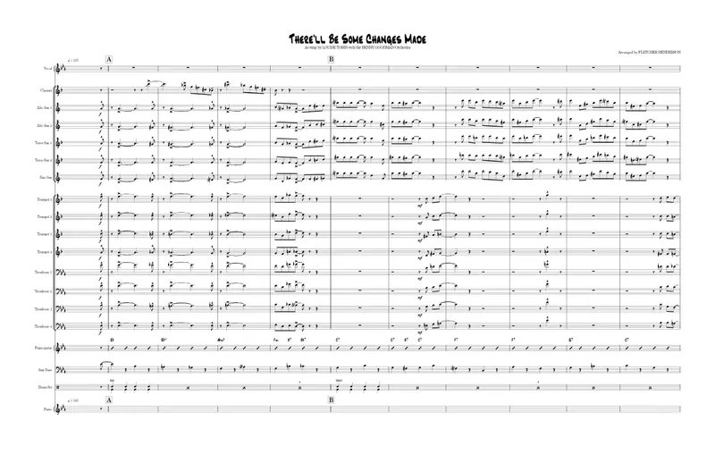 There'll Be Some Changes Made score preview