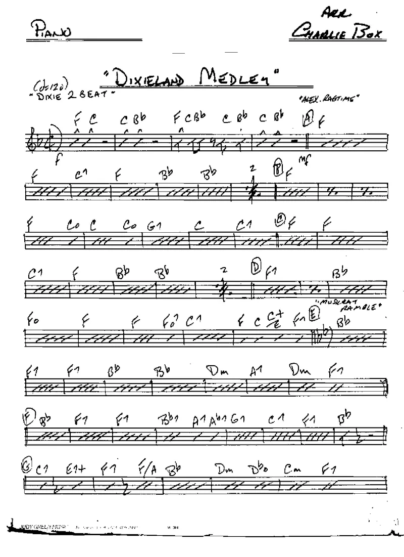 Dixieland Medley score preview