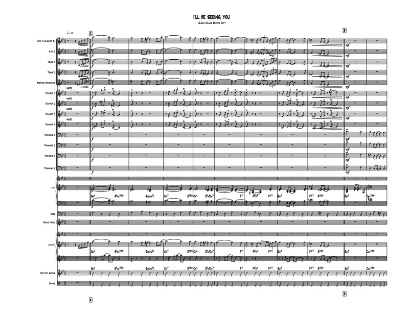 I'll Be Seeing You score preview
