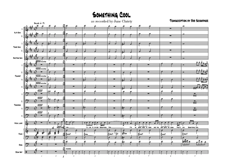 Something Cool score preview
