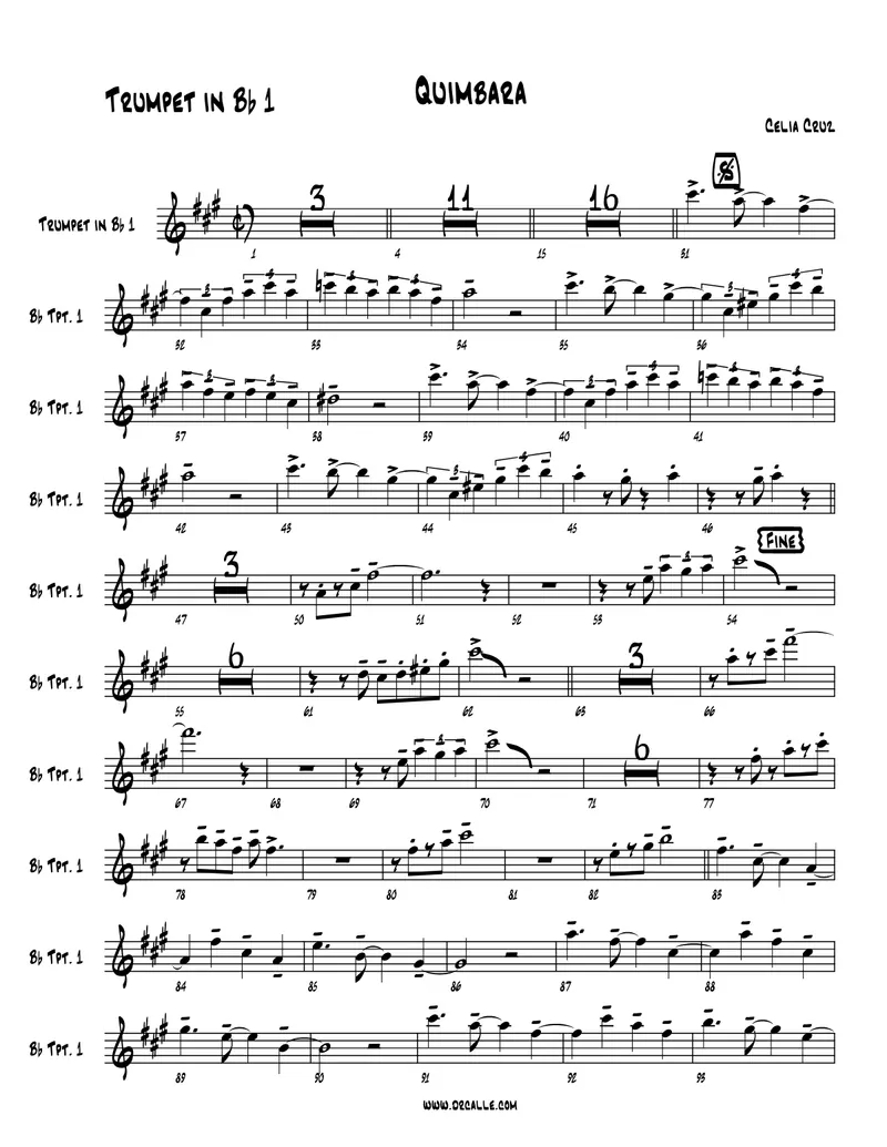 Quimbara score preview