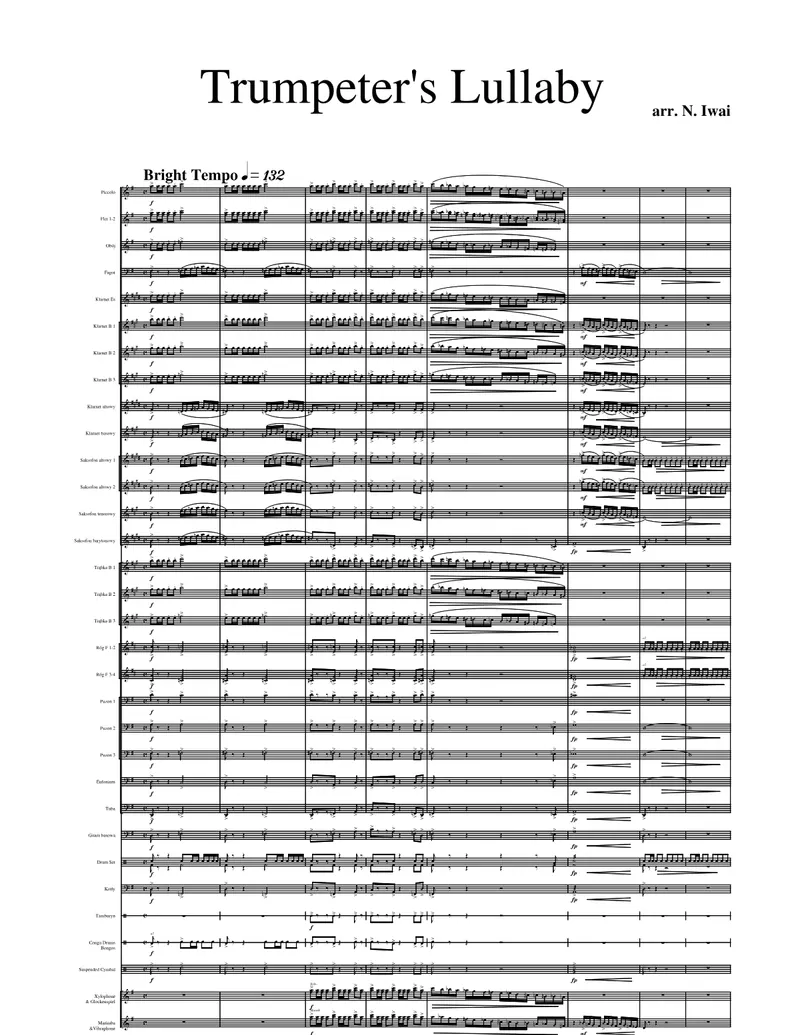 Trumpeter's Lullaby score preview