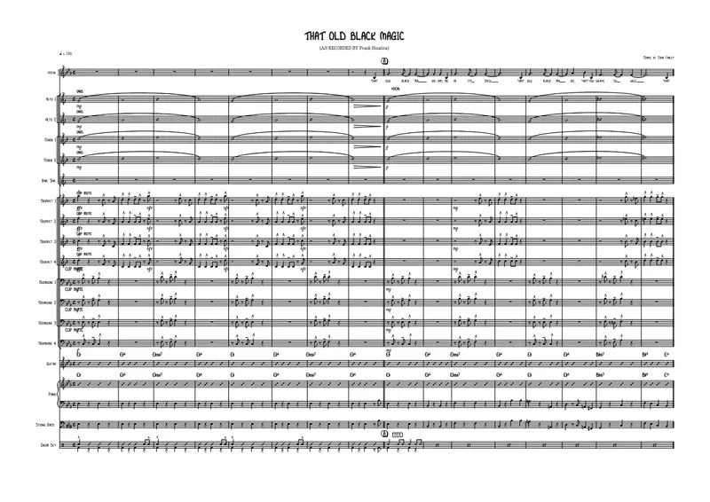 That Old Black Magic score preview