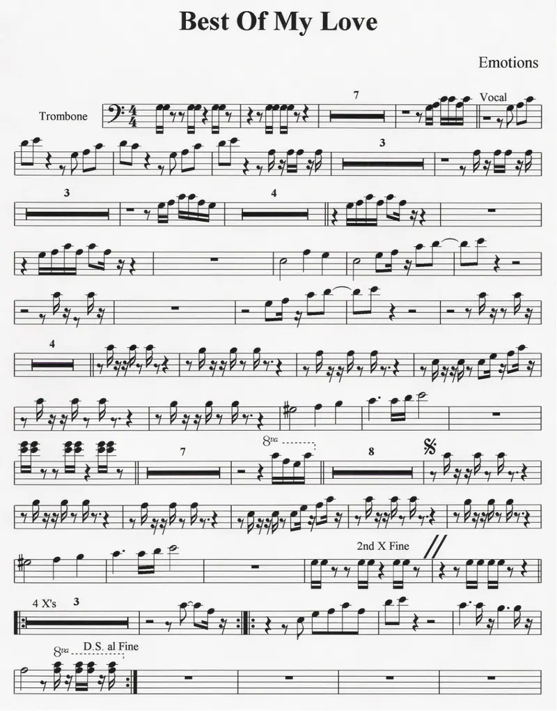 Best of My Love score preview