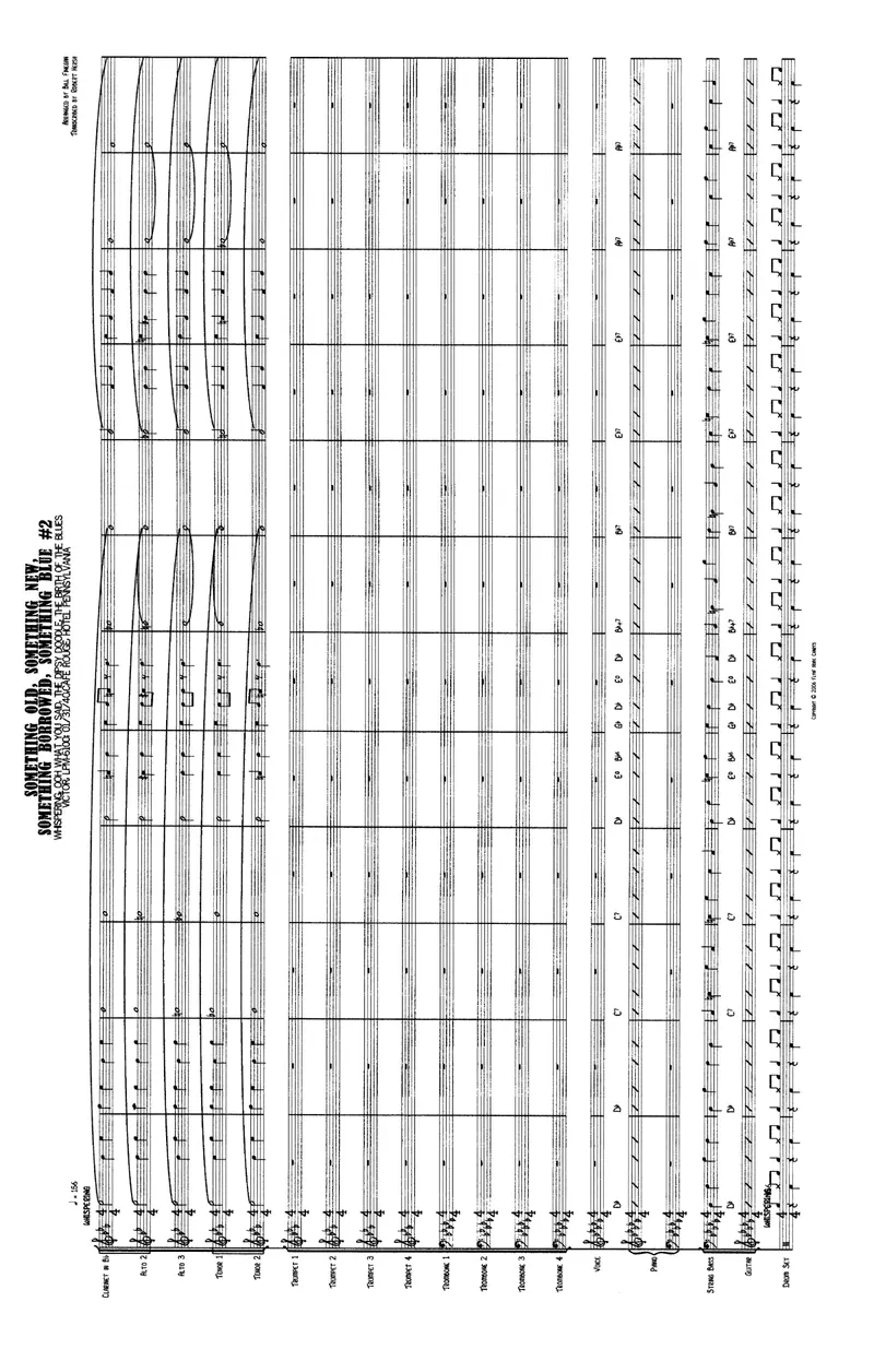 Something Old, Something New, Something Borrowed, SomeBlue (Vocal)(Robert Hersh-Bill Finegan-Glenn Miller)(Eng) preview page 1