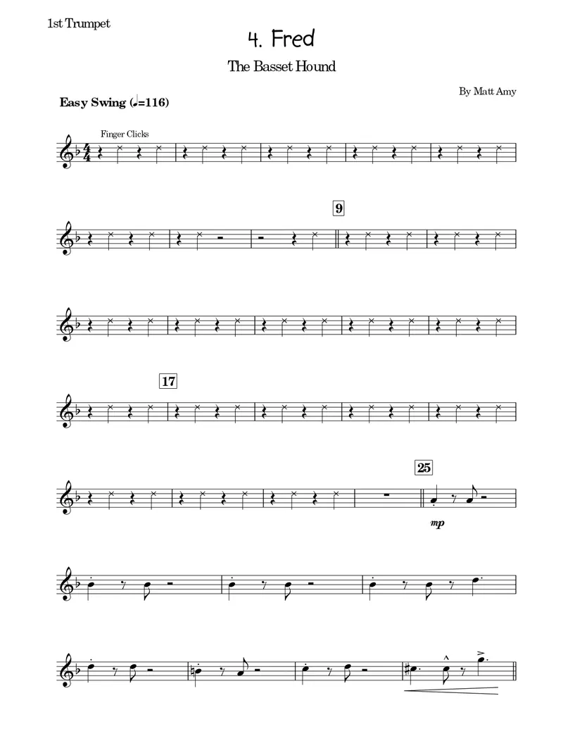 Three Other Brass Dogs score preview