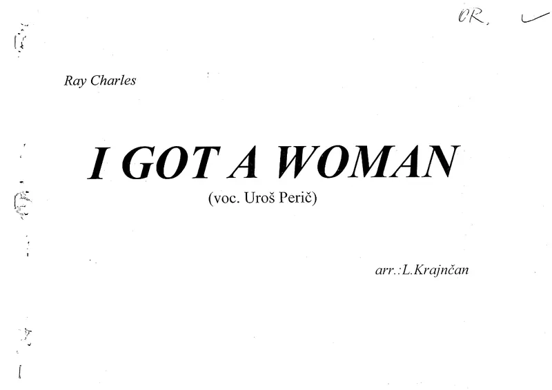 I Got A Woman score preview