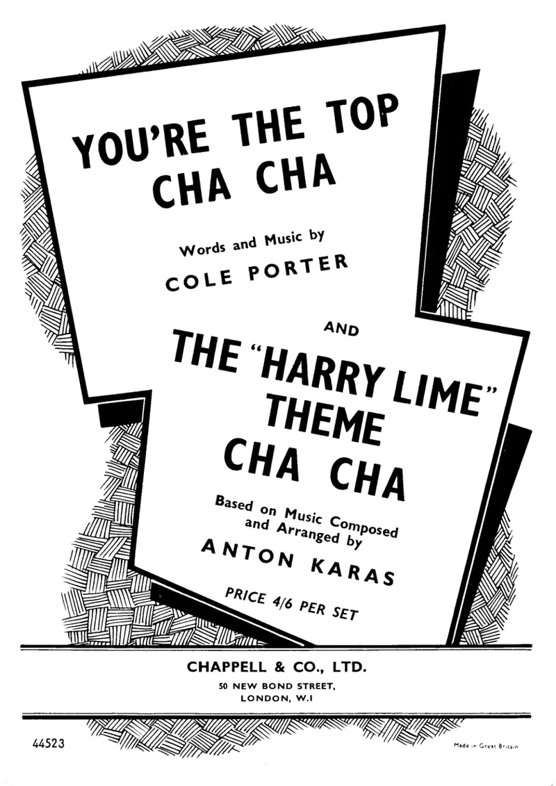 The ''Harry Lime'' Theme Cha Cha score preview