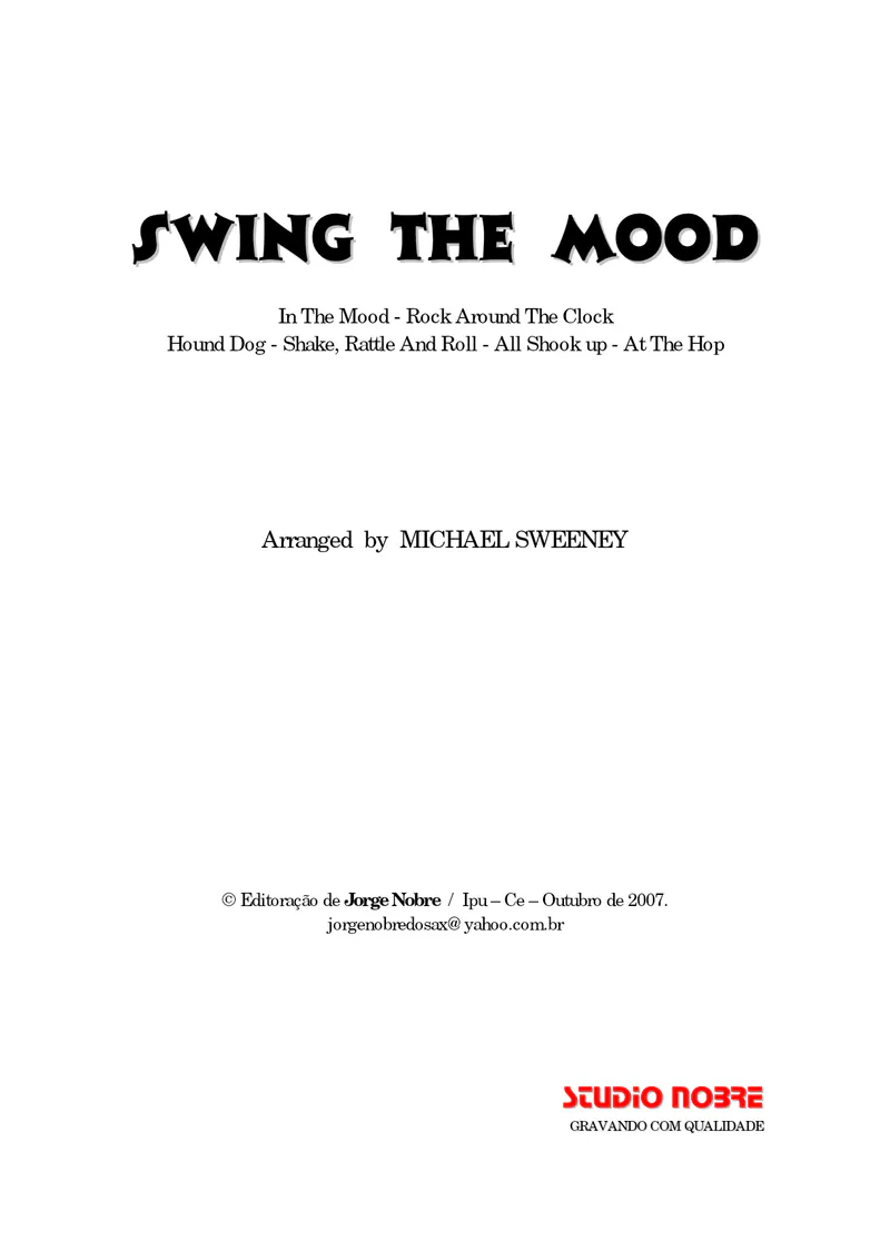 Swing The Mood score preview