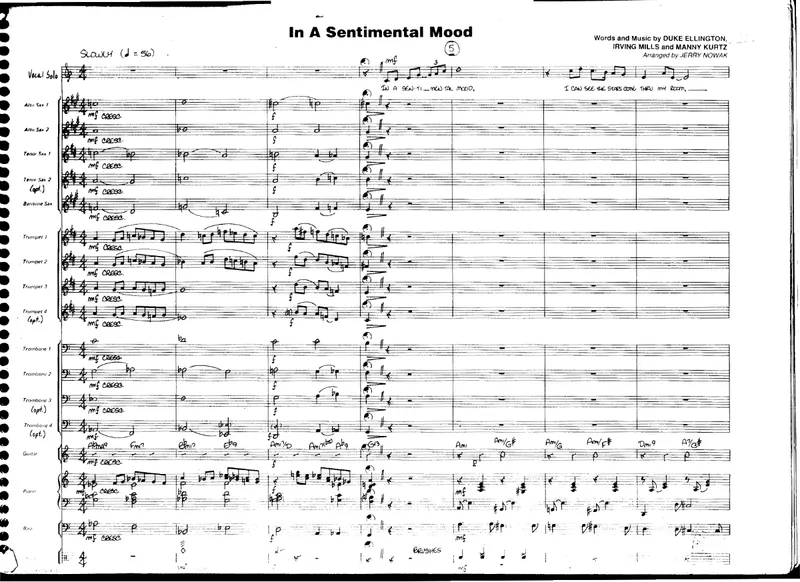 In A Sentimental Mood score preview