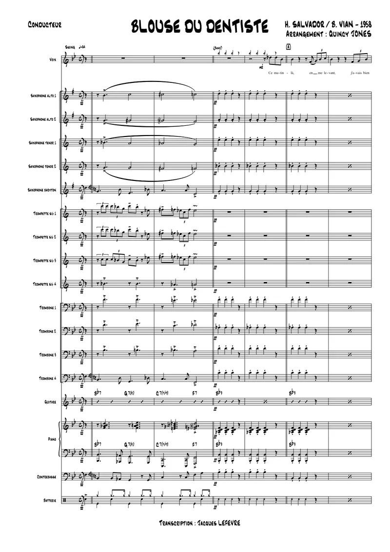 Blouse Du Dentiste (H.Salvador score preview
