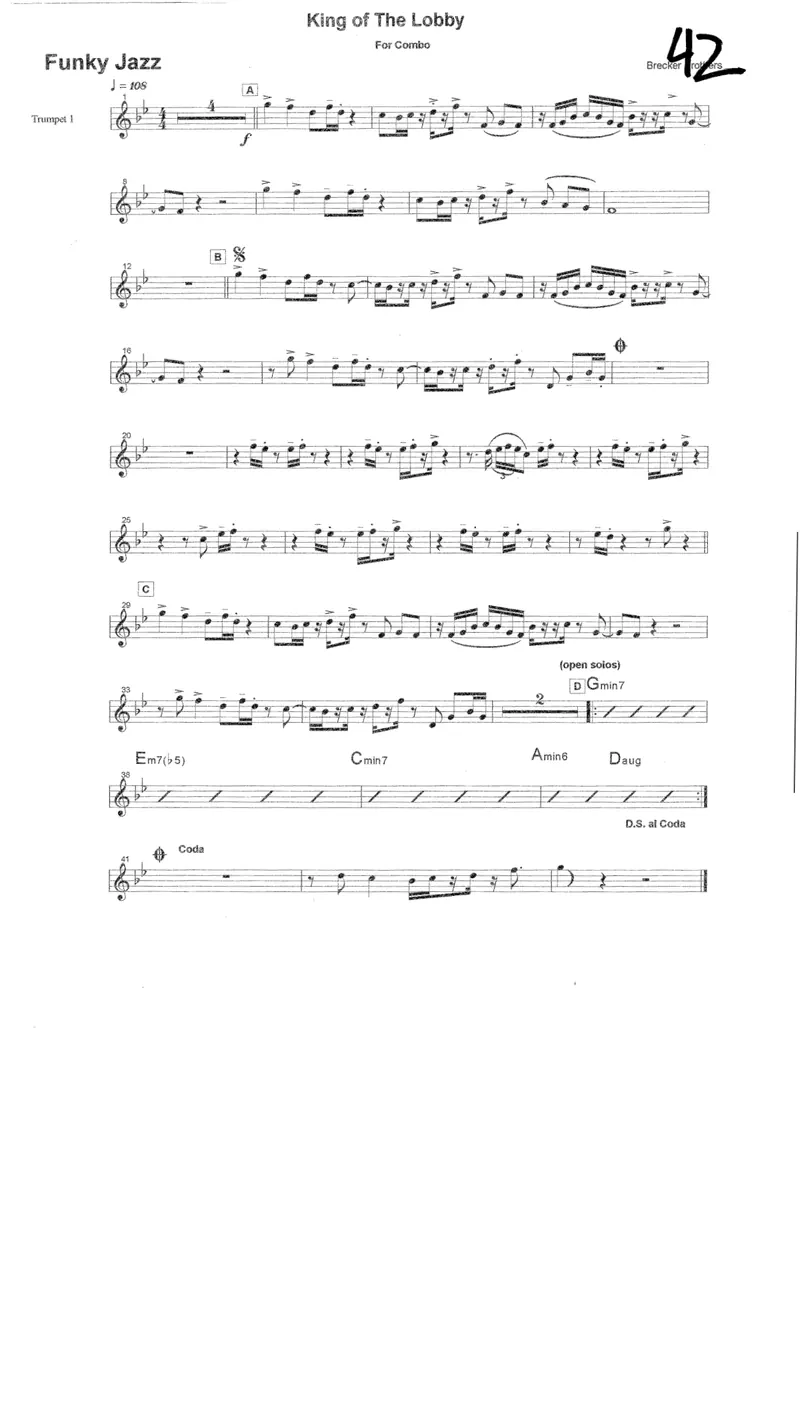 King Of The Lobby score preview