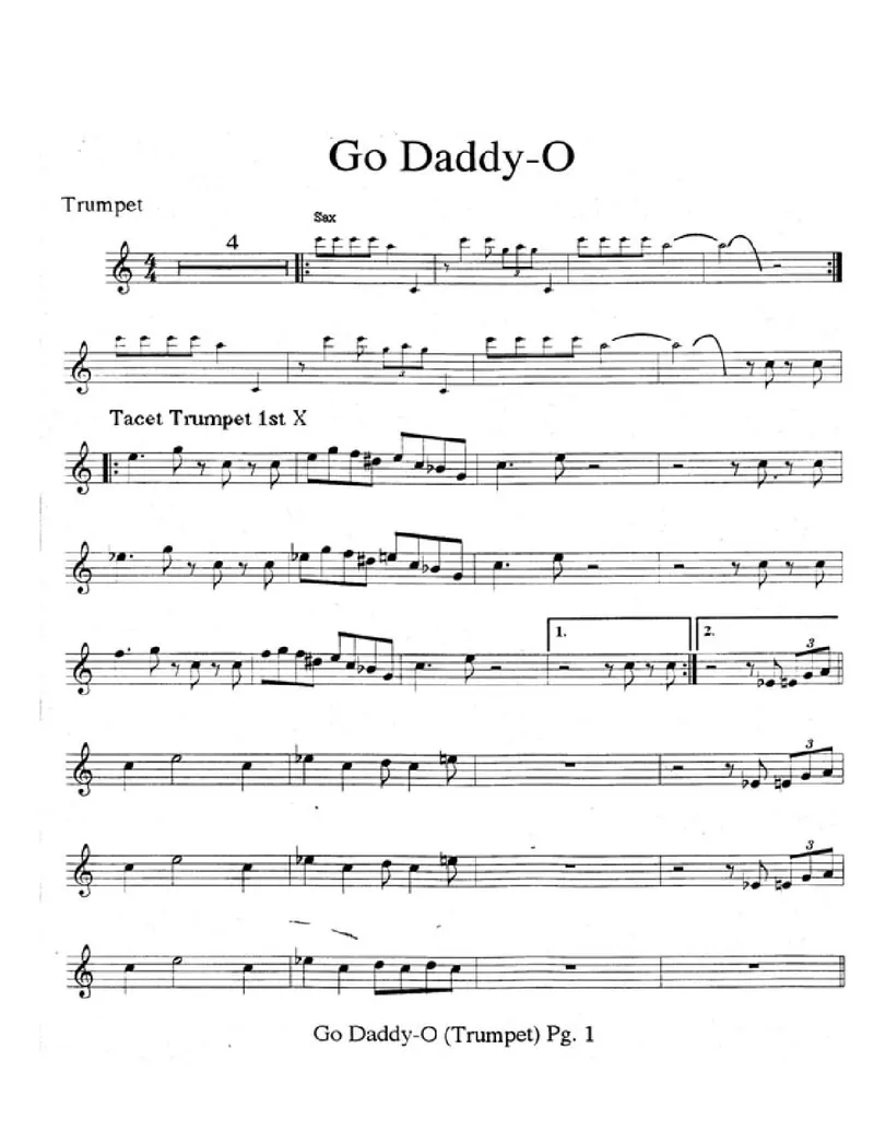 Go Daddy-O score preview