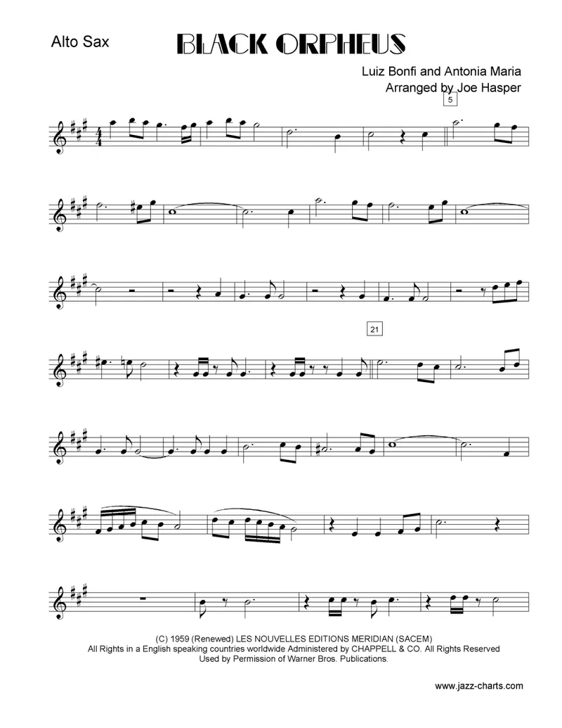 Black Orpheus score preview