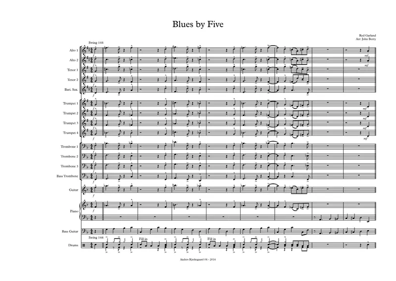 Blues By Five score preview