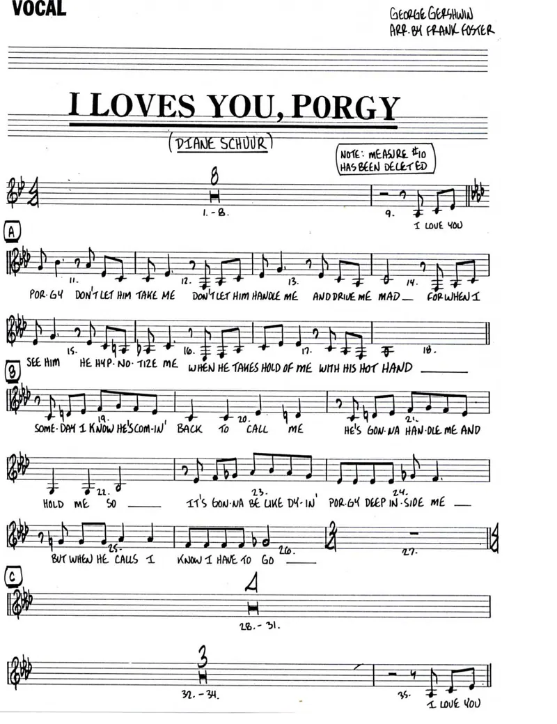 I Loves You Porgy (vocal) score preview