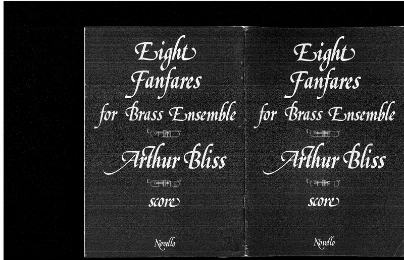 Eight Fanfares For Brass Ensemble score preview