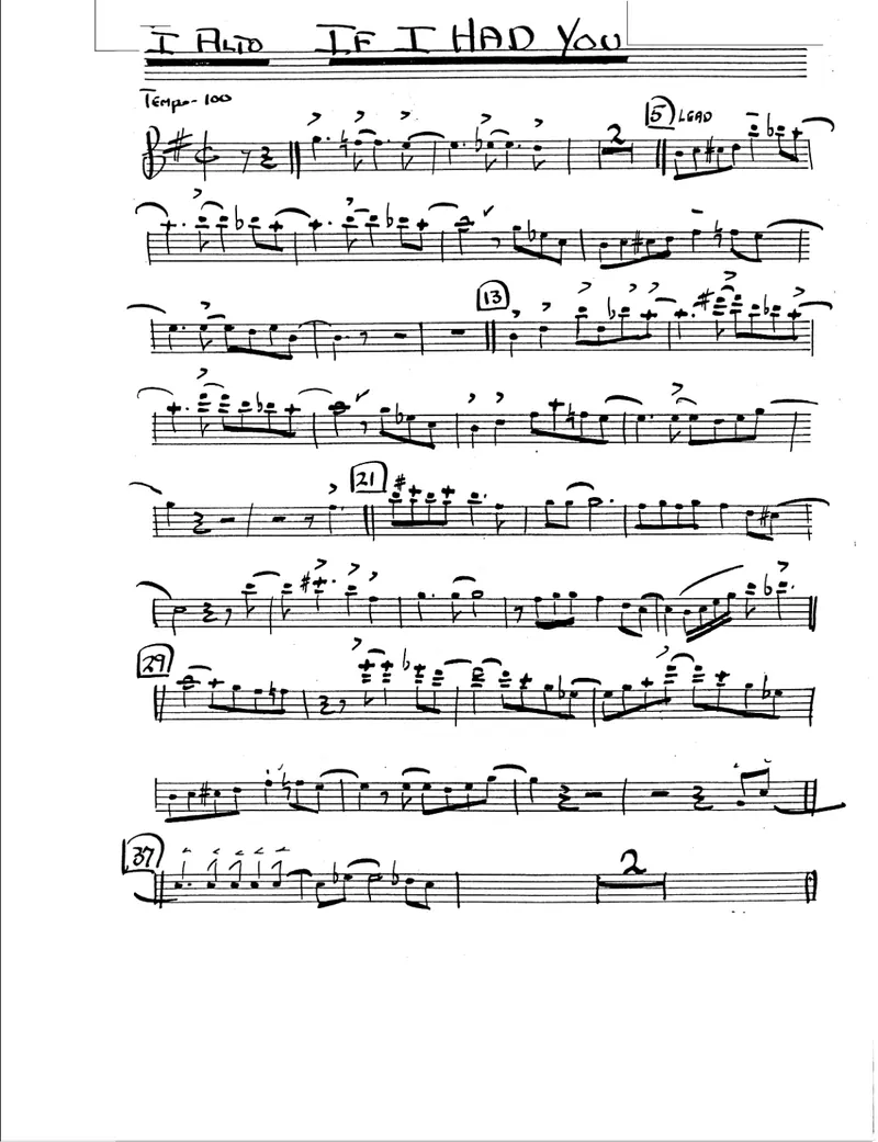 If I Had You (Сh.Rogers) Vocal score preview