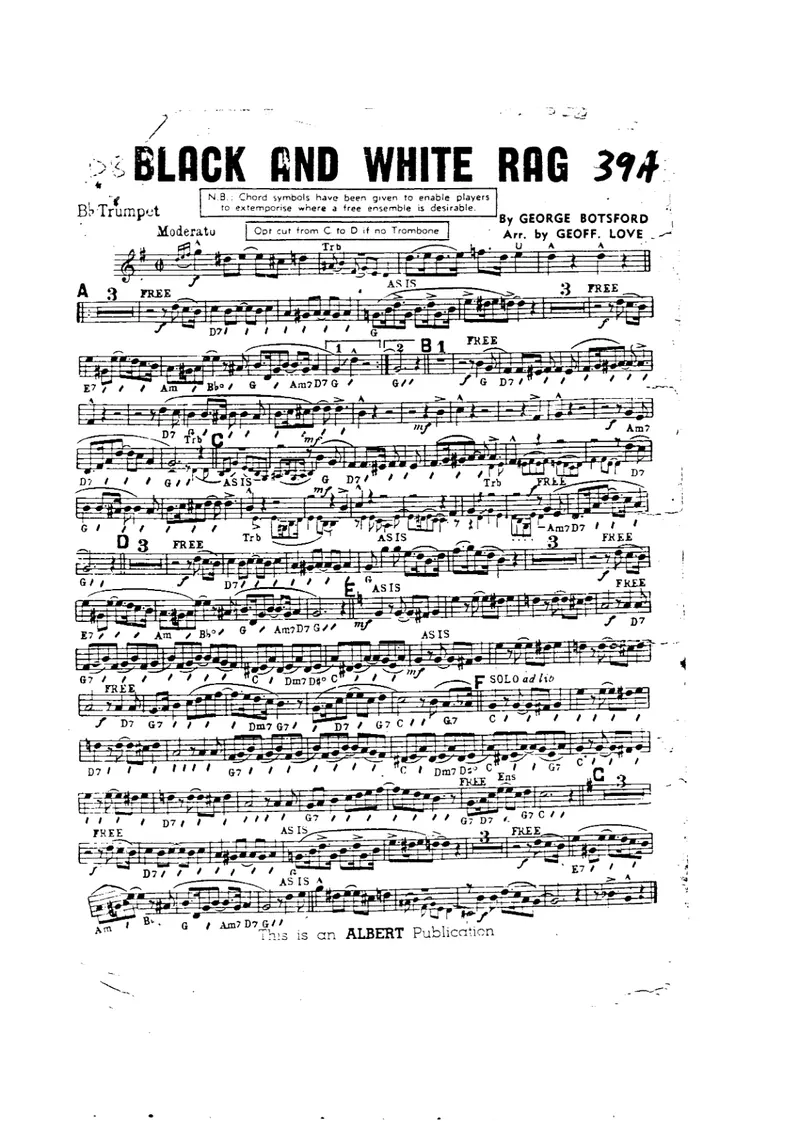 Black And White Rag preview page 1